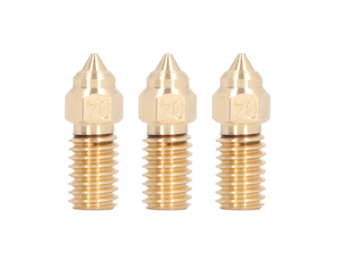 3 Peças Bico De Latão 1.75mm 0.4mm M6 Para Impressora 3d Elegoo Neptune 4/4pro