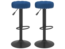 Bar Stool, Bar Stools Vidaxl Azul Veludo (n/a)