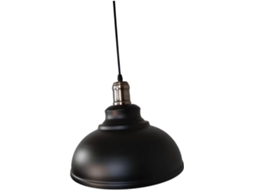 Luminária Pendente Vintage Industrial em Ferro Preto, 29 Cm, Ajustável, Ideal para Lofts, Restaurantes e Outros Ambientes. SFUSHOS
