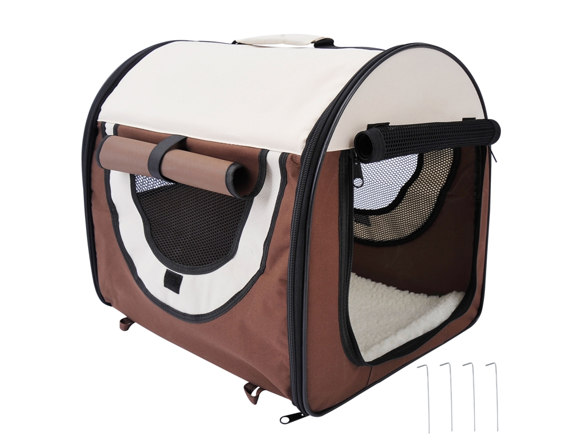 Bolsa de Transporte Dobrável para Pets Amigável para Carros, Respirável, Almofada Removível, Conforto 46x36x41cm Ge