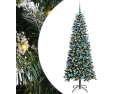 Conjunto 1 Árvore De Natal Artificial Vidaxl Verde Pvc (180 Cm)