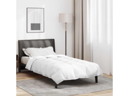 Vidaxl Edredom De Inverno 140 X 200 Cm Inverno Pena Branco Respirável