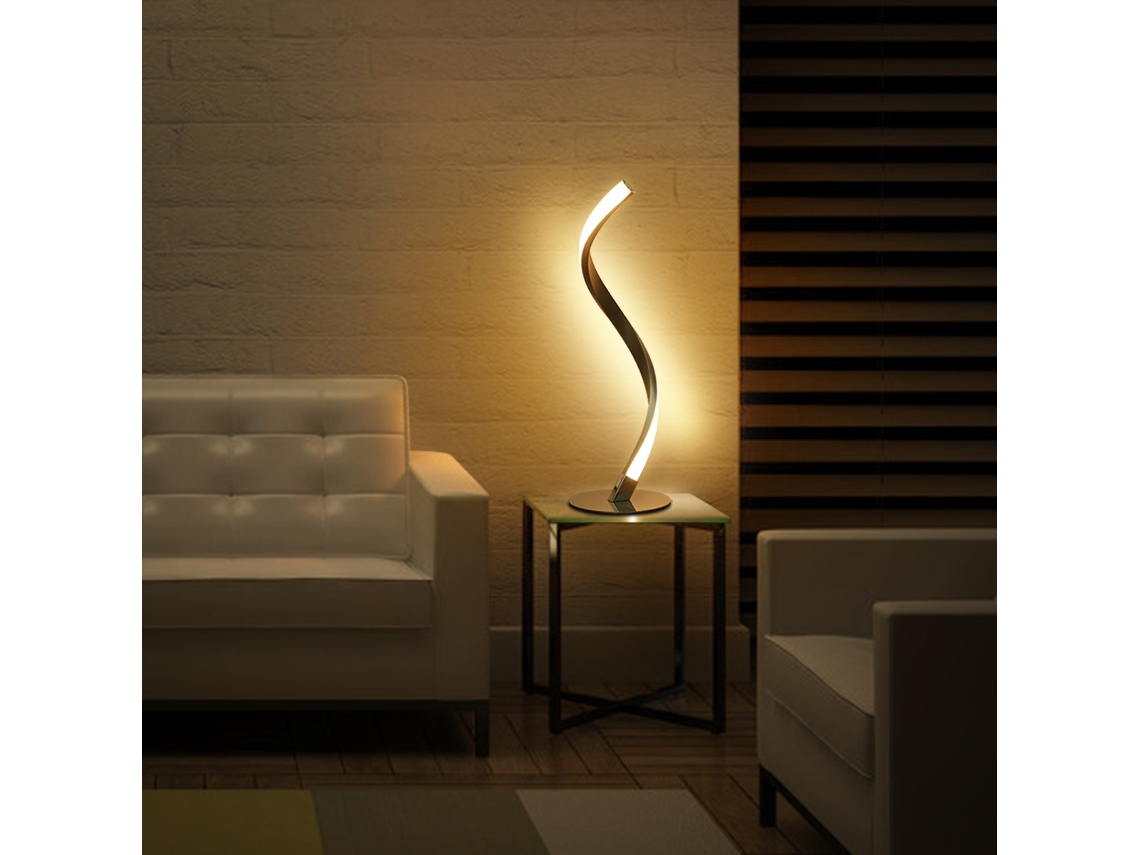 2026 lâmpada de Mesa Led Espiral Tomshine 6w Regulável 3 Cores Iluminação para Quarto Escritório Sala de Estar