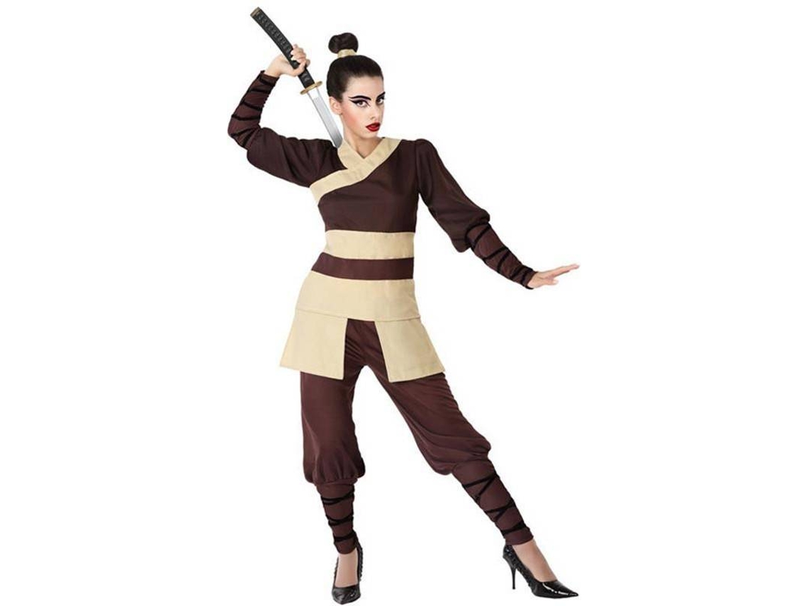 Fato de Mulher ATOSA guerreiro chinês castanho (Tam: XS/S)