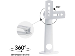 Suporte De Parede Mini Para Projetor Pcs. Parafuso M4 6, 3 A 7, 87 Polegadas. Rotação De 360°. Inclinação 60° Para Câmera/projetor/webcam