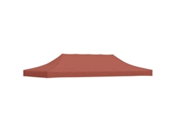 Vidaxl Teto Para Tenda De Festas 6x3 M 270 G/m² Terracota