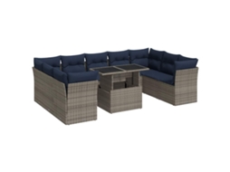 Garden Sofa Set, Garden Sofa Sets Vidaxl Cinzeto Rattan / Vime (n/a)