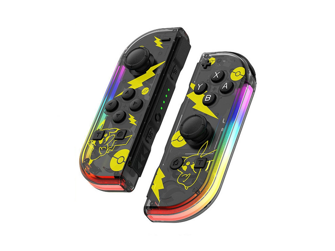 Par Controladores Não Originais Sem Marca Compatíveis Switch Bluetooth 5.2 Rgb Vibração Alta Precisão Sem Deriva