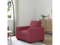 Poltrona De Sala | Cadeira | Poltrona 60 Cm Tecido Vermelho Tinto Wsd669466 Lovely Home