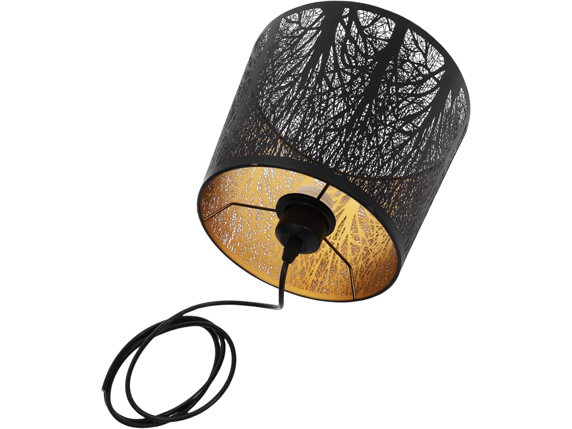 Luminária Pendente Metálica com Design Vazado para Iluminação Moderna, Que Adiciona Elegância Ao Seu Interior. Fácil de Instalar. SFUSHOS