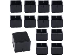 Capas para pernas de cadeira, 12 unidades, 42-48 mm, PVC com pelúcia, S/MARCA
