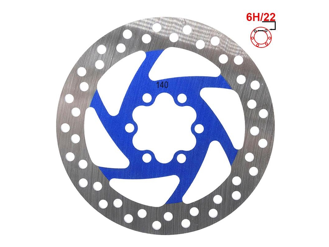 Disco De Freio 140mm 6h Azul