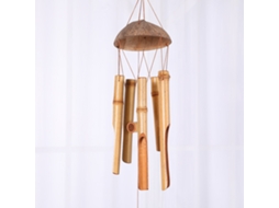 Sinos de Vento Bambu para Ioga, Meditação e Decoração de Casa BRILVIBERA