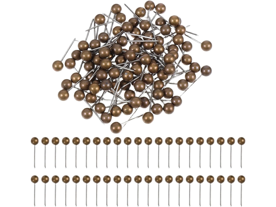 Conjunto De 500 Tachinhas Cabeça Redonda Zerodeko Para Quadros Cortiça E Mapas, Em Plástico E Aço, Com Design Durável E