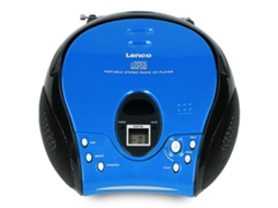 Rádio Fm Portátil Com Leitor De Cd E Alça, Azul/preto