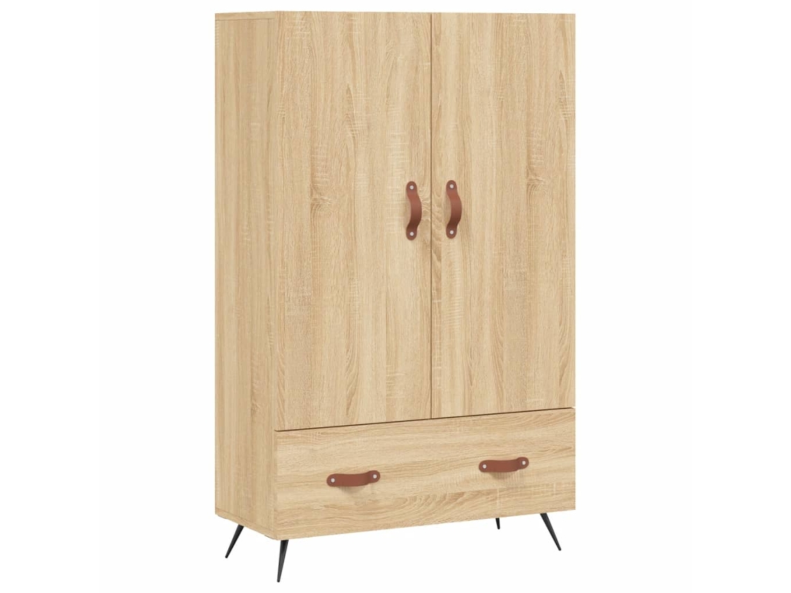 Vidaxl Armário Alto Derivados De Madeira 69,5x31x115cm Carvalho Sonoma
