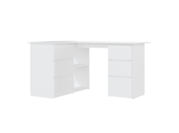 Corner Desk, Corner Desks Vidaxl Branco Madeira Processada (n/a)