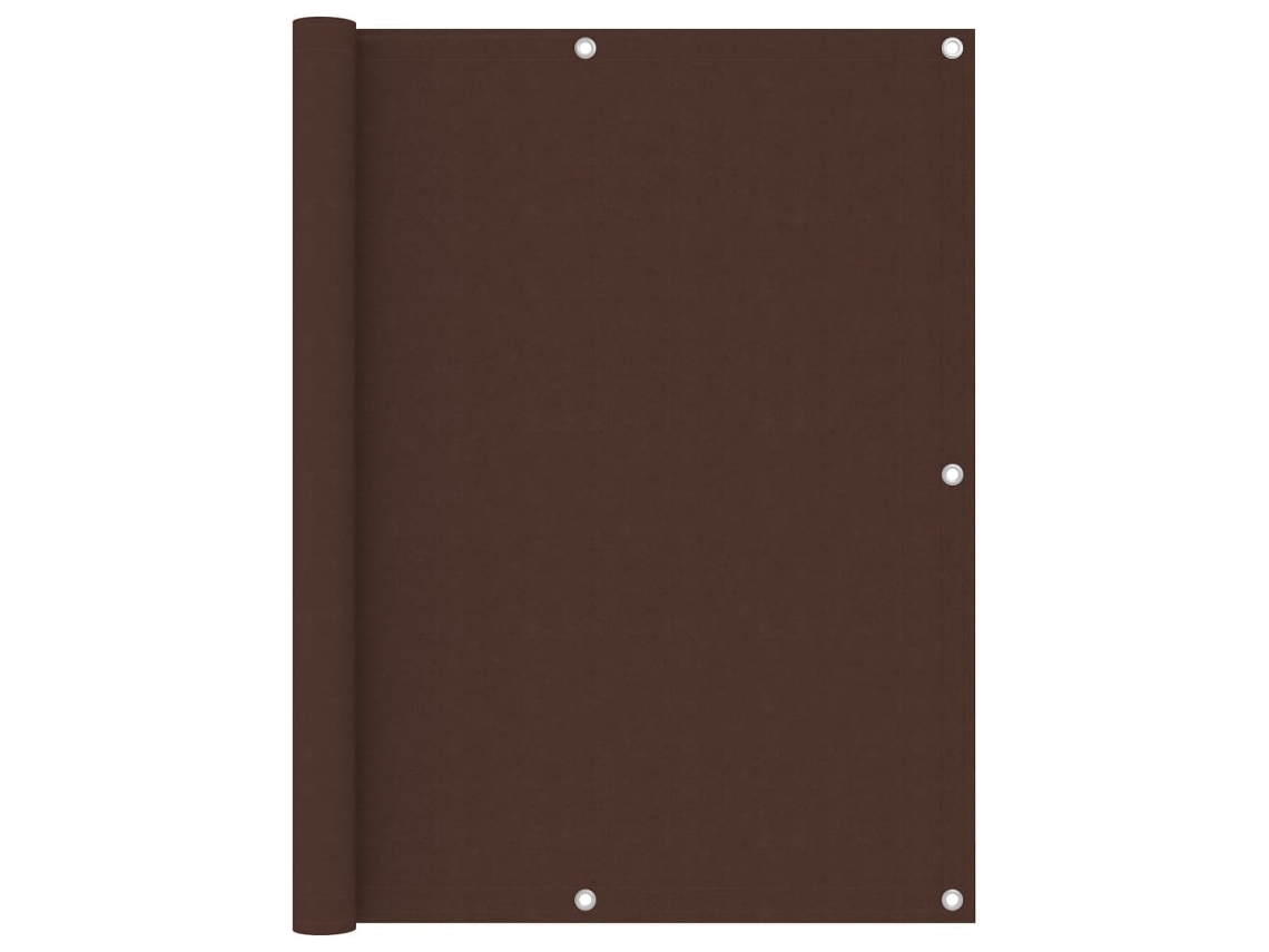 Vidaxl Tela De Varanda 120x300 Cm Tecido Oxford Castanho
