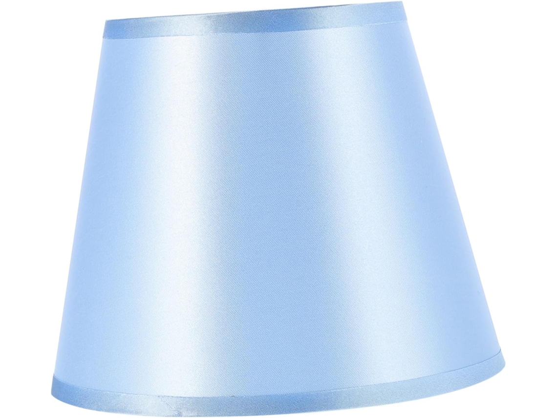 Abajur De Tecido Azul Para Luminária De Mesa, Acessório De Fácil Substituição.