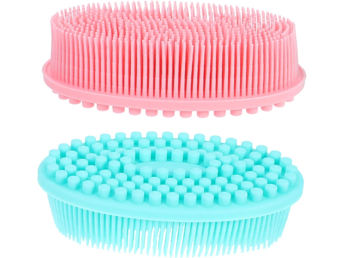 Lurelia Conjunto De 2 Escovas De Banho Para Bebé, Silicone Macio, Dupla Face E Massagem Suave
