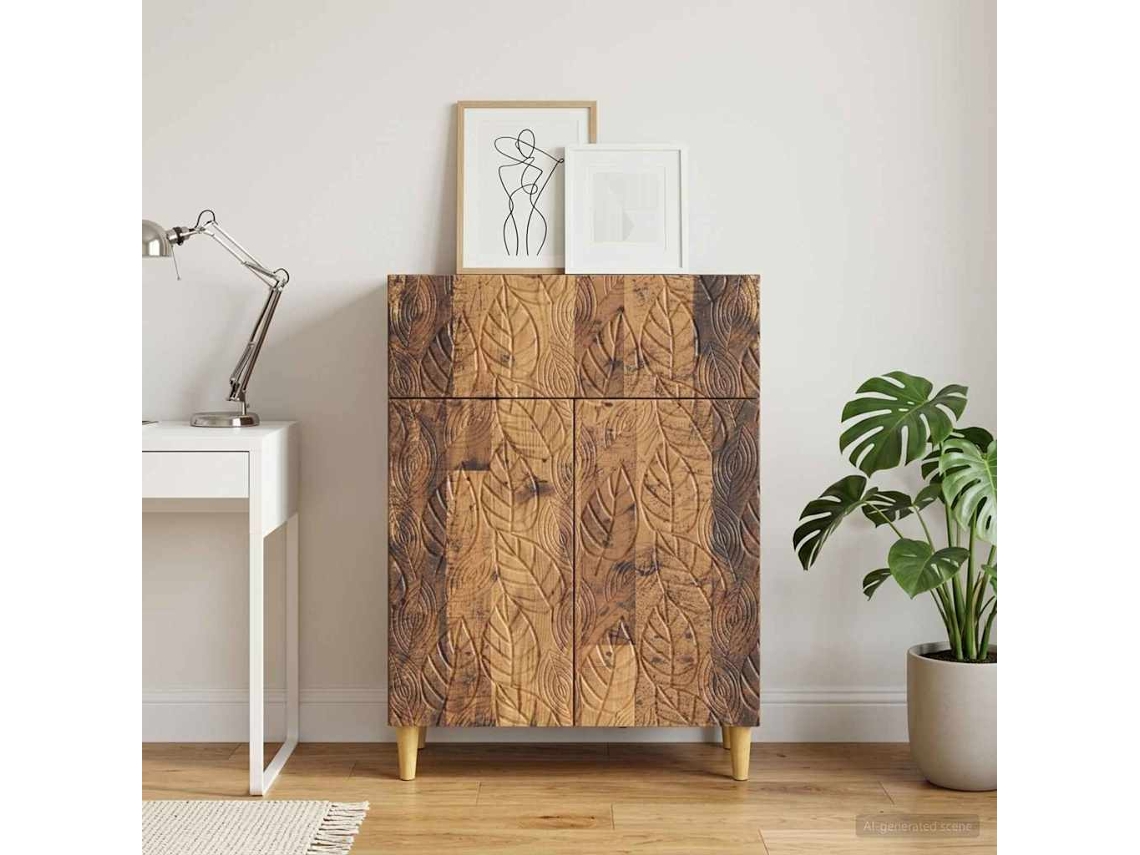 Vidaxl Buffet Madeira Antiga 66 X 34,5 X 90 Cm Derivados De Madeira