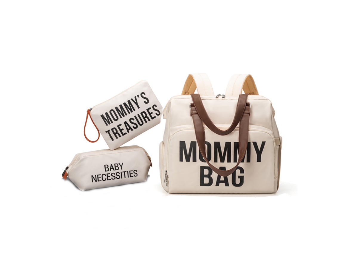 Bolsa Transversal Impermeável E Leve Para Maternidade/bebê, Ideal Para Passeios E Uso Durante A Gravidez.branco Sujo Duas Bolsas Pequenas Yunzii