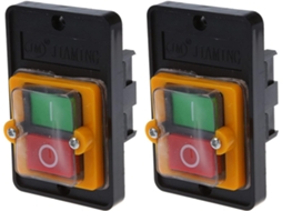 2-interruptores De Botão Pressão À Prova D Água 220 380v Ac 5
