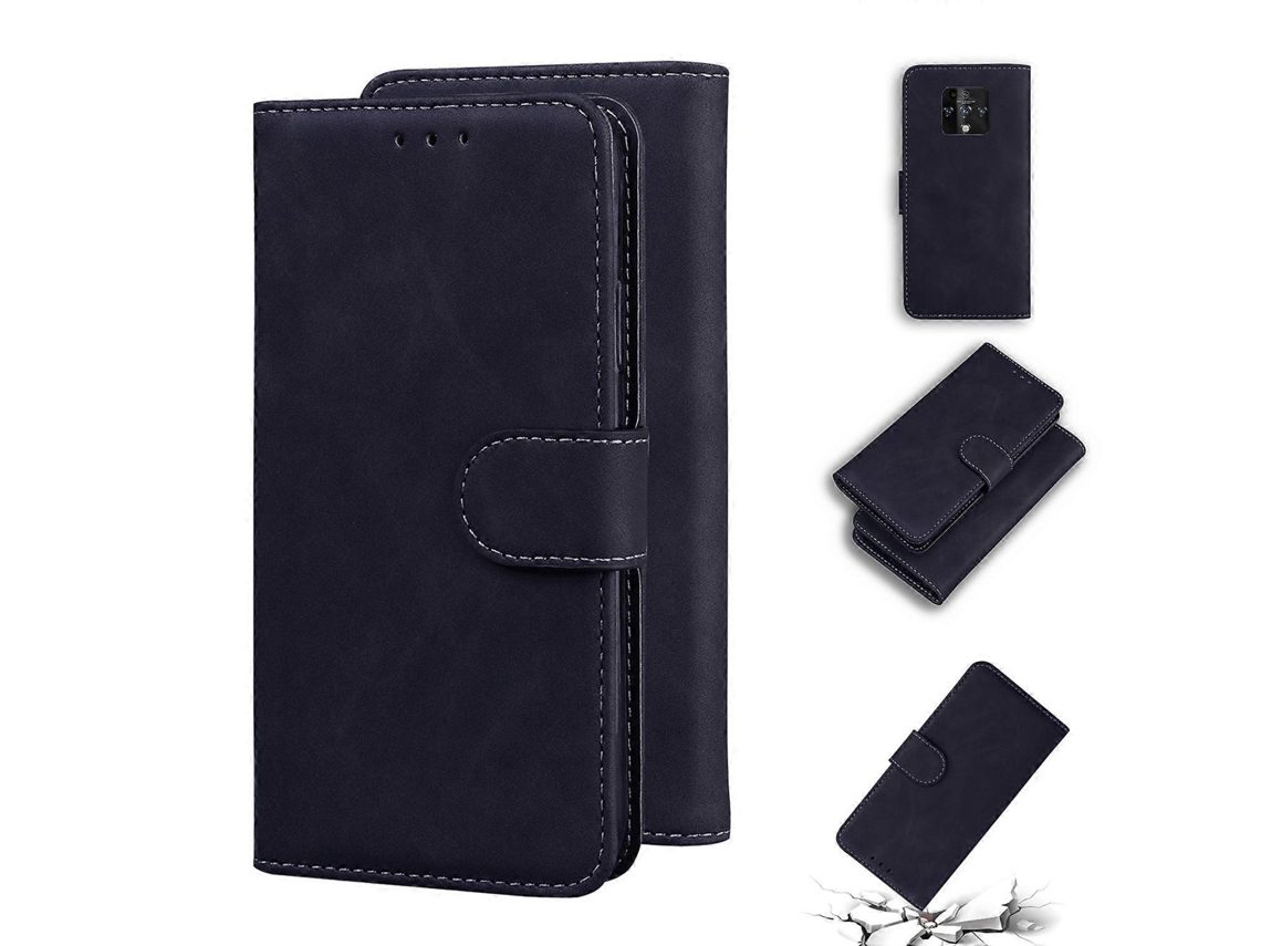 Capa Flip De Couro Para Tecno Camon 16 Premier Ce9 Skin Feel Pure Color