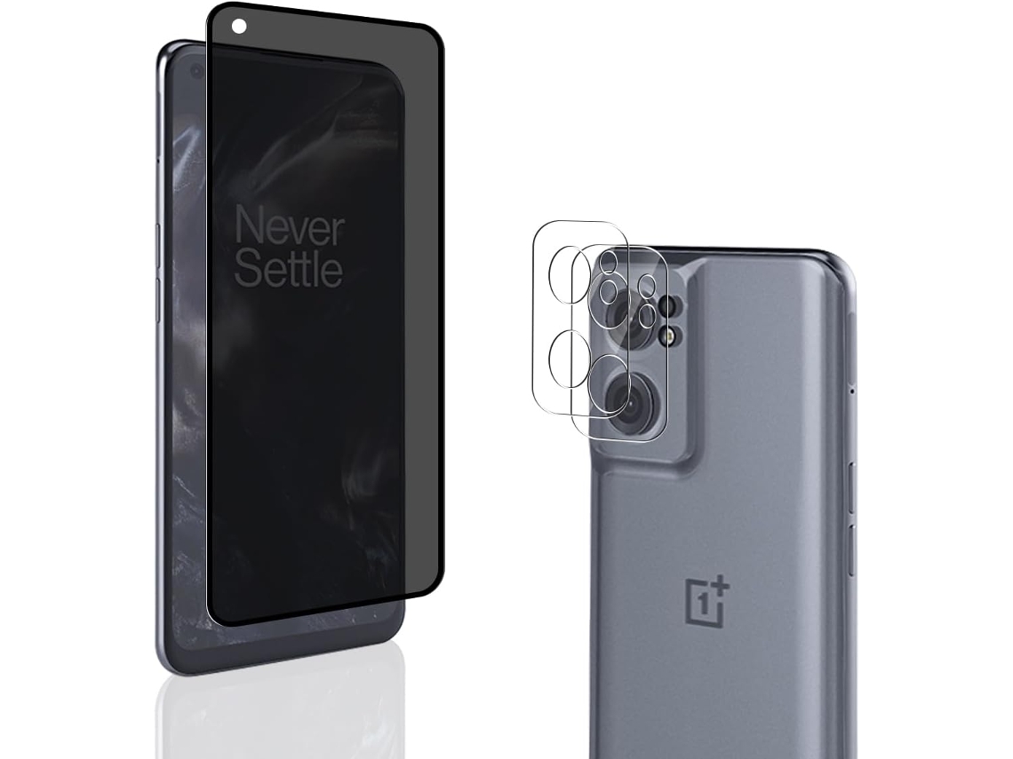 Conjunto De Capas Protetor Ecran Privacidade Para Oneplus Oneplus Nord Ce 2 Hongwe. Anti-choque (3un)