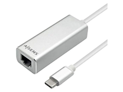 Adaptador Aisens Usb 3.1 Gen1 Usb-c Para Rj45 Preto-aquaforge