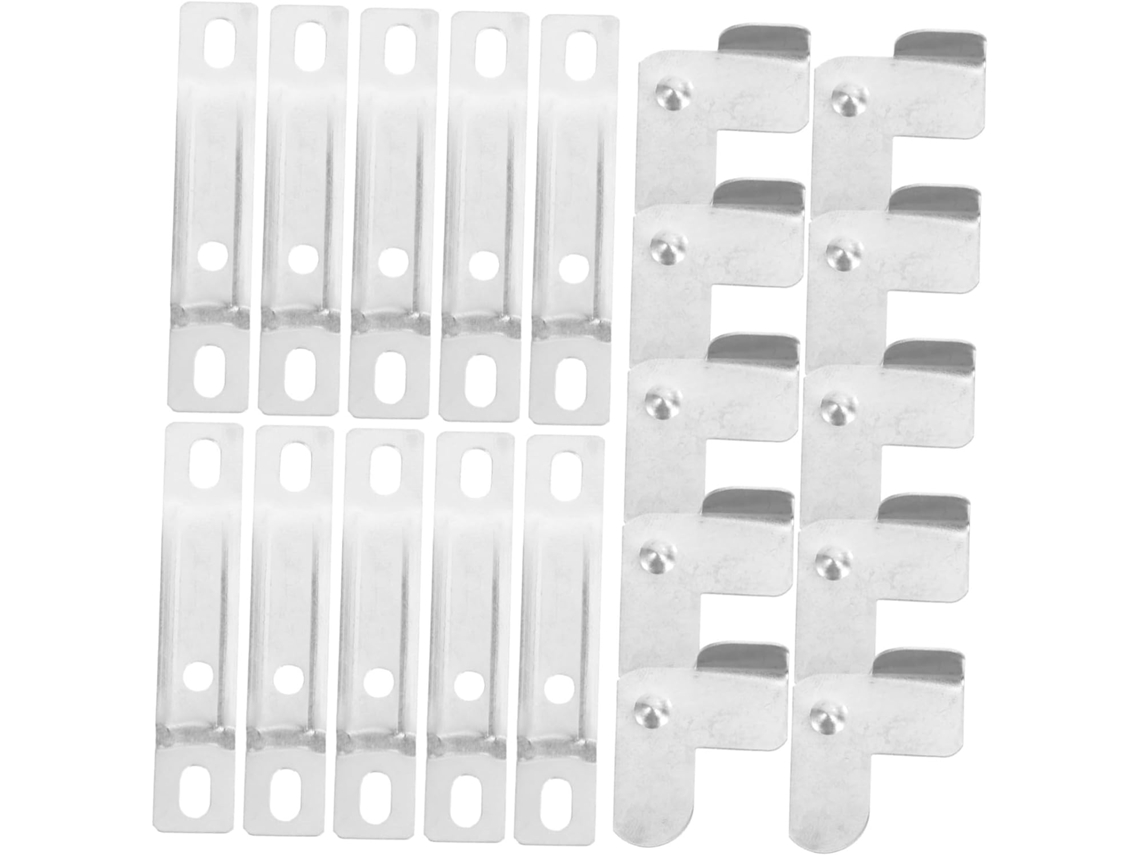 Conjunto De 10 Suportes Metálicos Ajustáveis Para Luminárias De Teto, Com Clipes Para Fixação De Cúp Gokoco