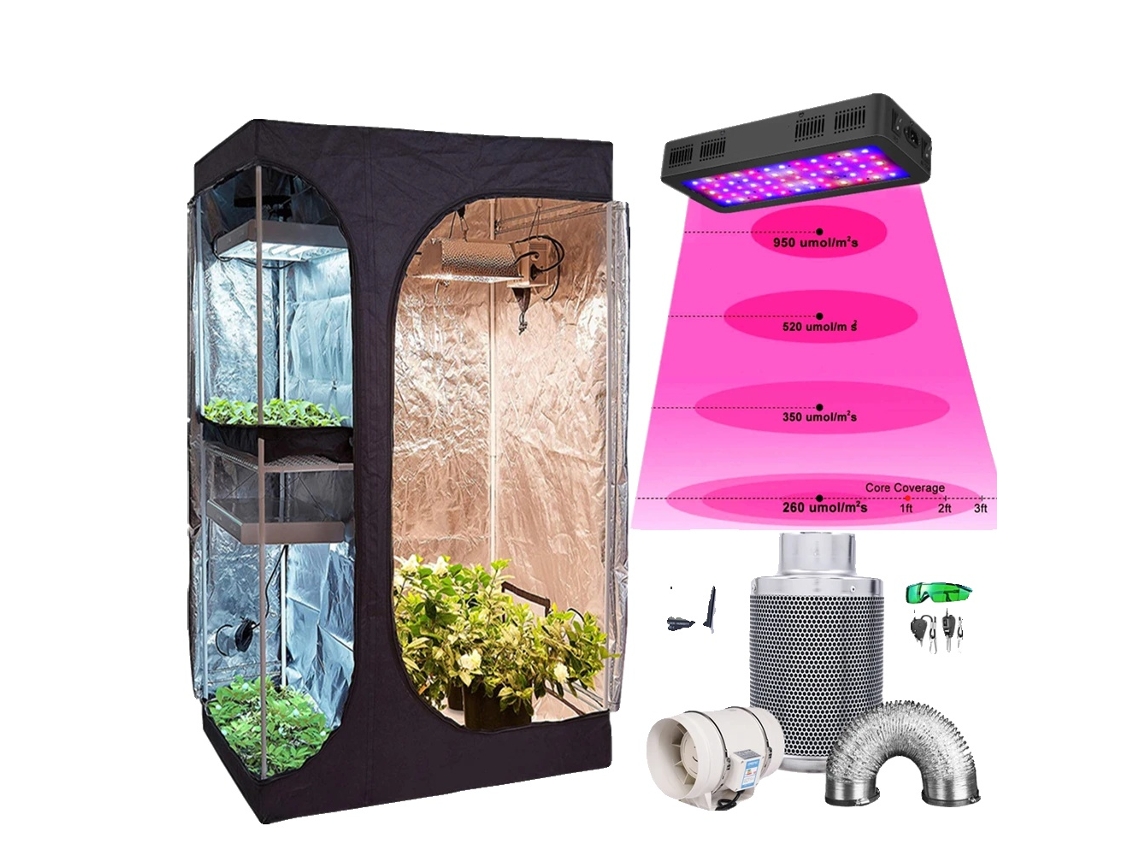 Kit De Tenda De Cultivo, Ambiente De Crescimento Interno, Kit Hidropônico Completo, 2 Em 1, Ts-1200w Terno