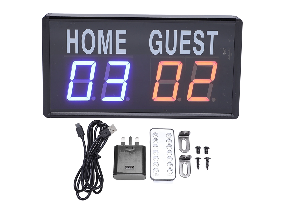 Marcador Electrónico Led Control Remoto Baloncesto | S/MARCA