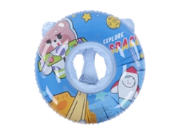 Boia De Natação Inflável Para Bebês Com Alça De Segurança, Boia De Piscina Com Padrão Fofo Para Crianças Pequenas, Azul -aquaforge