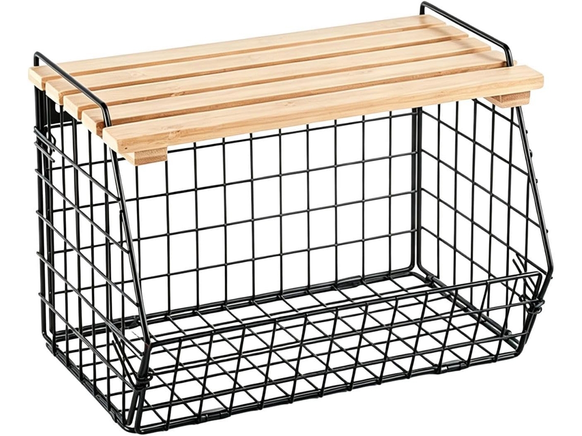 Organizador De Bancada De Cozinha Para Batatas, Cebolas, Frutas E Lanches.