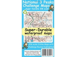 Livro National 3 Peaks Challenge Maps de David Brawn (Inglês)