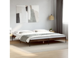Estrutura De Cama 200x200cm Derivados Madeira/metal
