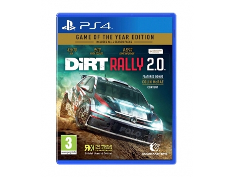 Jogo PS4 Dirt Rally 2.0 Game of The Year