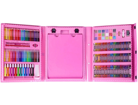 Estojo Pintura ANSELF H&B (Rosa - 208 Peças)