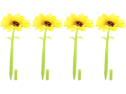 4 Caneta de Tinta Gel em Preta, para Escritório, Conjunto de 4 Canetas de Tinta Gel Sunflower CHABERLU