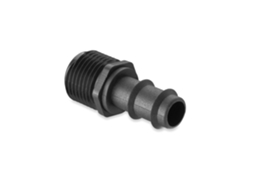 Unión Rosca Macho Para Manguera De Riego, Negro - 1/2" X 16mm 25 Unidades