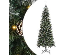 Conjunto 1 Árvore De Natal Artificial Vidaxl Verde Pvc (210 Cm)