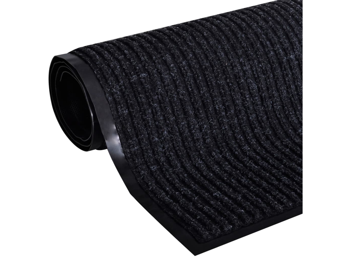 Tapete De Porta Preto 117x220 Cm Pvc