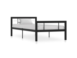 Bed Frame, Bed Frames Vidaxl Preto Metal (100 X 200 Cm)