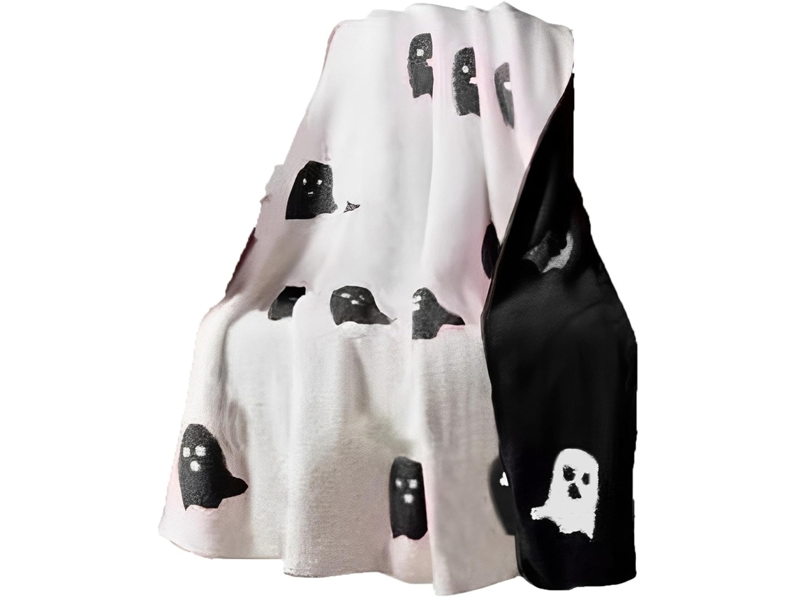 Mantas de Halloween Manta Lã Polar, Decoração Assustadora, Macia e Aveludada, Leve, Fofa, Rosa, CHABERLU