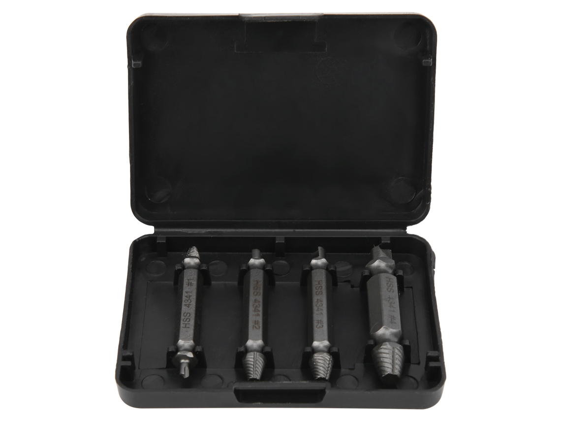 Set De Extractores De Parafusos Danificados Speed Out Com Brocas De Perfuração Para Suprimentos Industriais