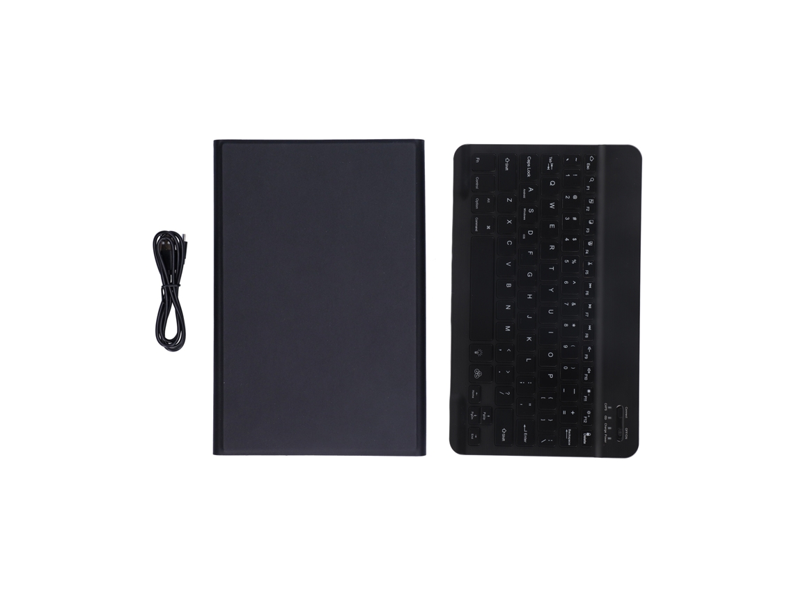 Aetheria teclado Sem Fio Desmontável com Capa para Lenovo M10 Fhd Plus 10.3 Polegadas X606f Preto