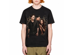 Rockinstone Twilight Movie Edward Jacob Bella Swirls Black Adult T-shirt Size:xxxl