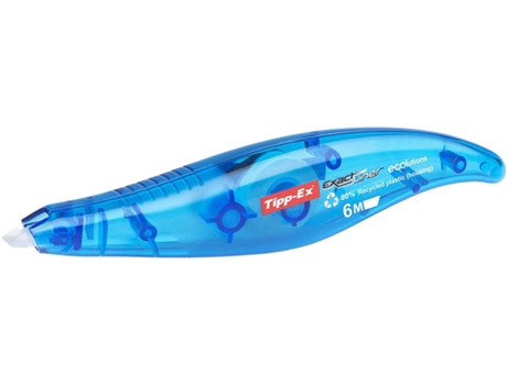 Filme/fita de correção de liner exato TIPP-EX 6 M Azul Branco 10 peças