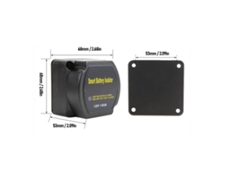 Kit Isolador De Baterias Duplo De 7m Laxiscreed Para Dc 12v E 140amp